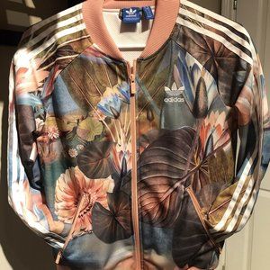 Adidas floral print jacket